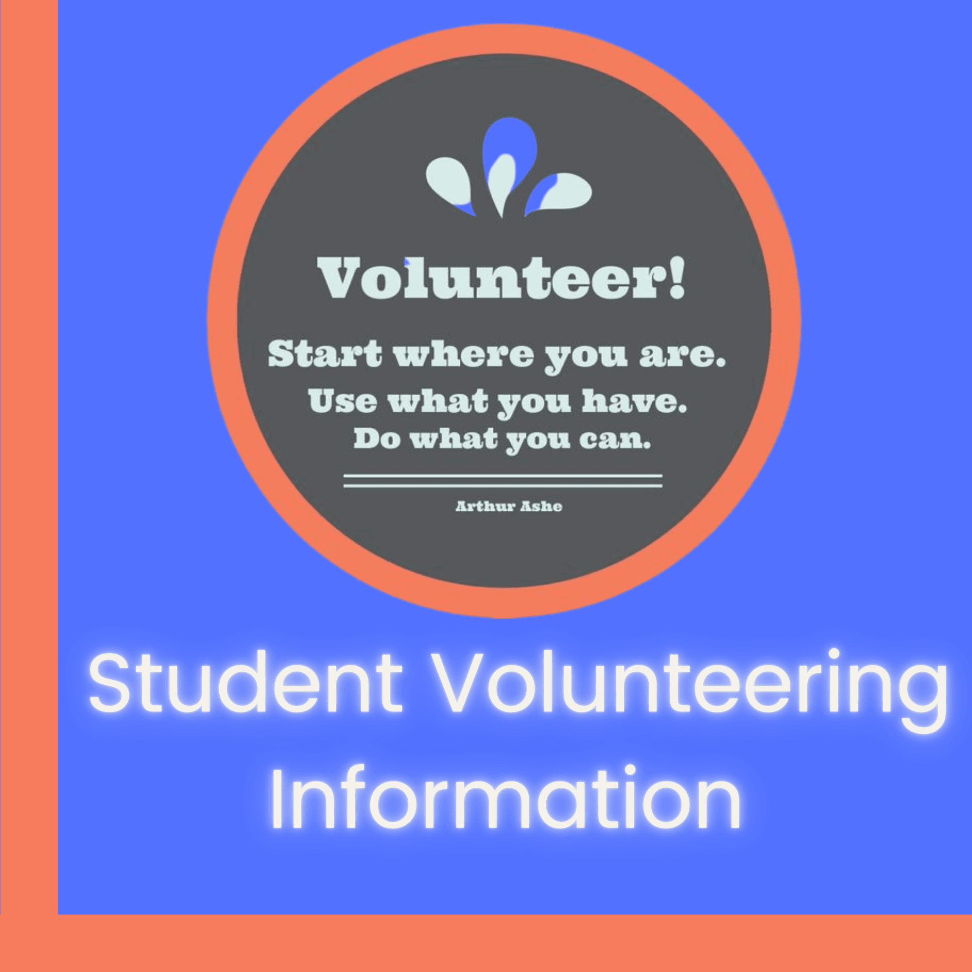 STUDENT VOLUNTEER BUTTON